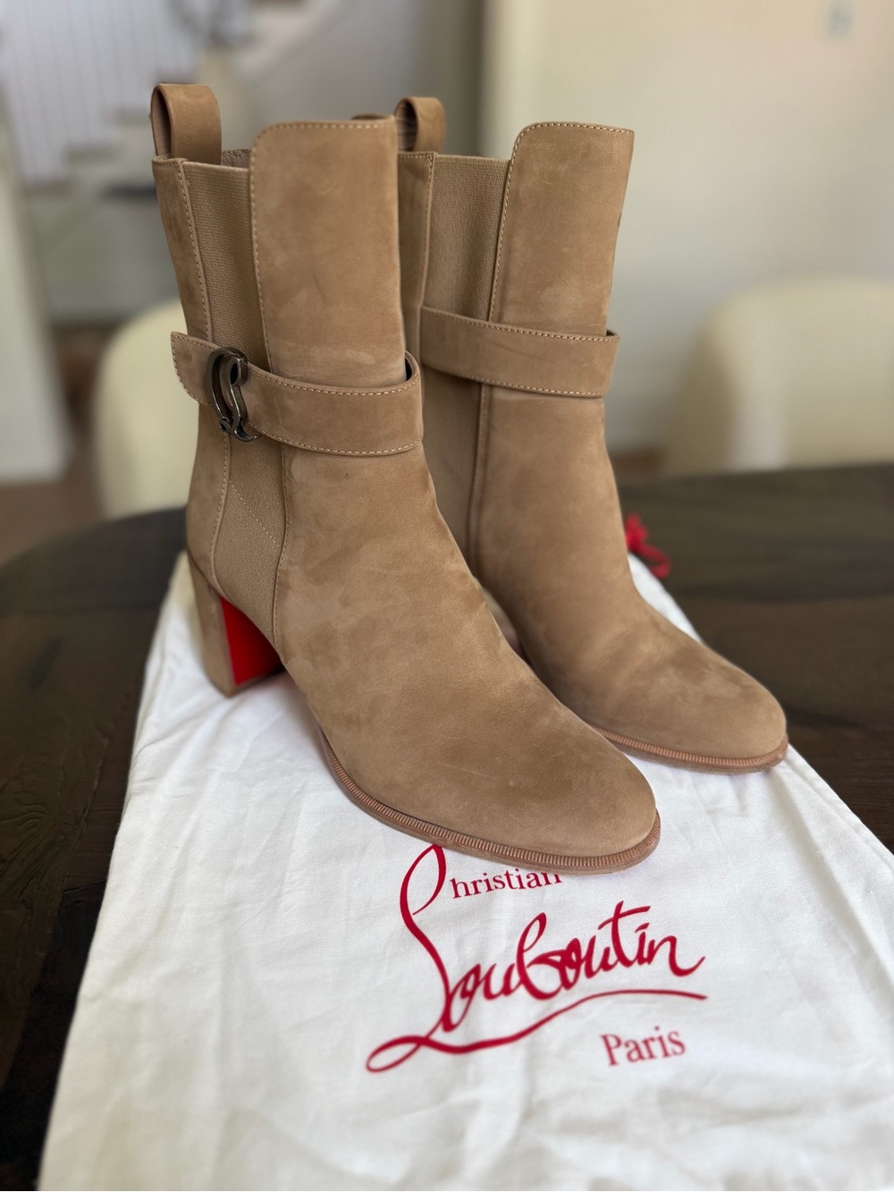 Christian Louboutin CL Logo Chelsea Boot